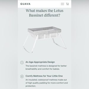 Guava bassinet - great condition